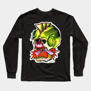 Crazy Skull Long Sleeve T-Shirt